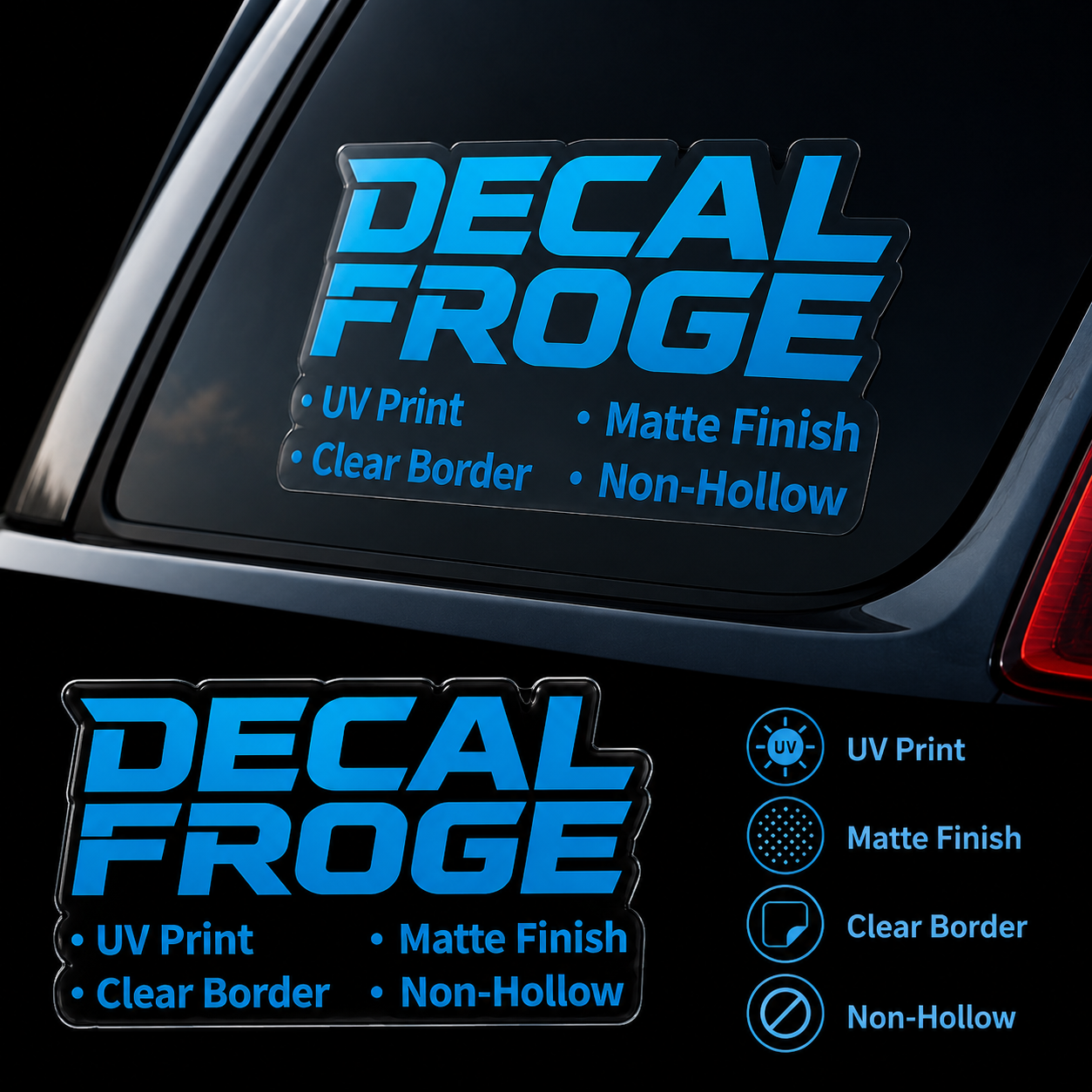 Car Accessories Name - Custom Business Vehicle Logo Decal, Company