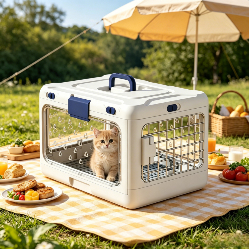 Car Accessories For Elderly - Colorful Portable Handheld Folding Pet Aircase