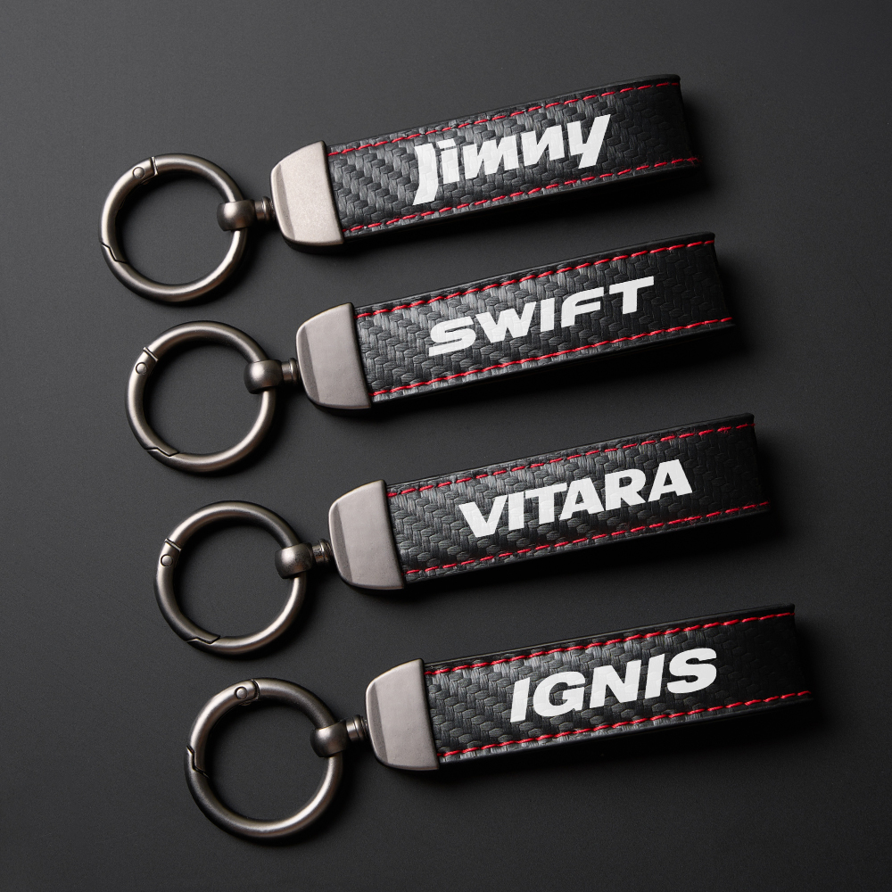 Car Accessories Ertiga - Car PU Leather Keychain For Suzuki