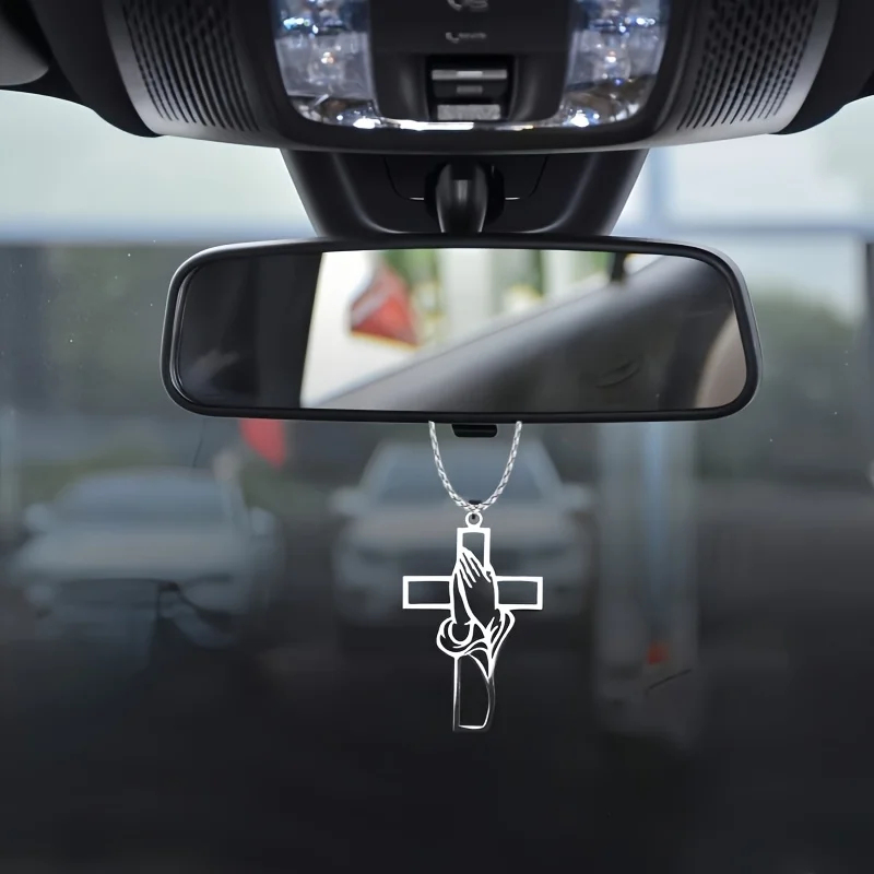 Hollow Prayer Hands Cross Pend - Car Accessories Mirror Hanging recensie en prijs