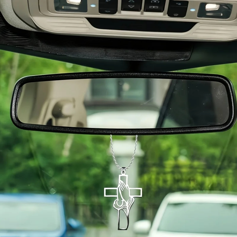 Hollow Prayer Hands Cross Pend - Car Accessories Mirror Hanging recensie en prijs