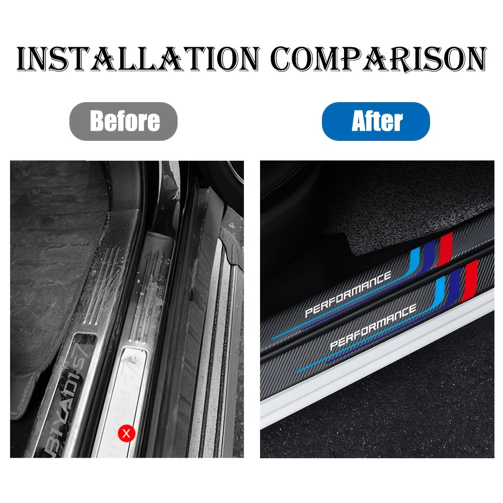 4pcs Carbon Fiber Sill Plate S - Car Accessories Quotes recensie en prijs