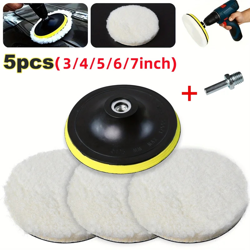 5PCS 7/6/5/4/3inch Car Polishi - Car Wax Polishing Pad recensie en prijs