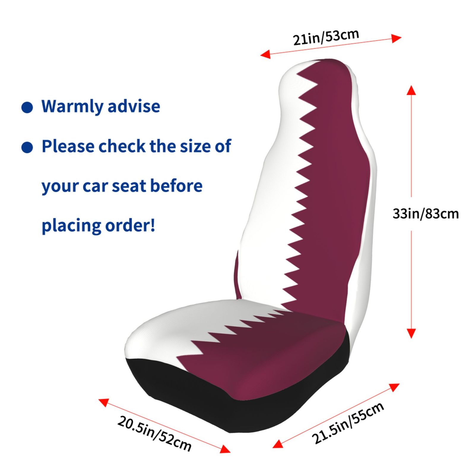 Qatar Flag Printed Patriotic-t - Qatar Car Accessories recensie en prijs
