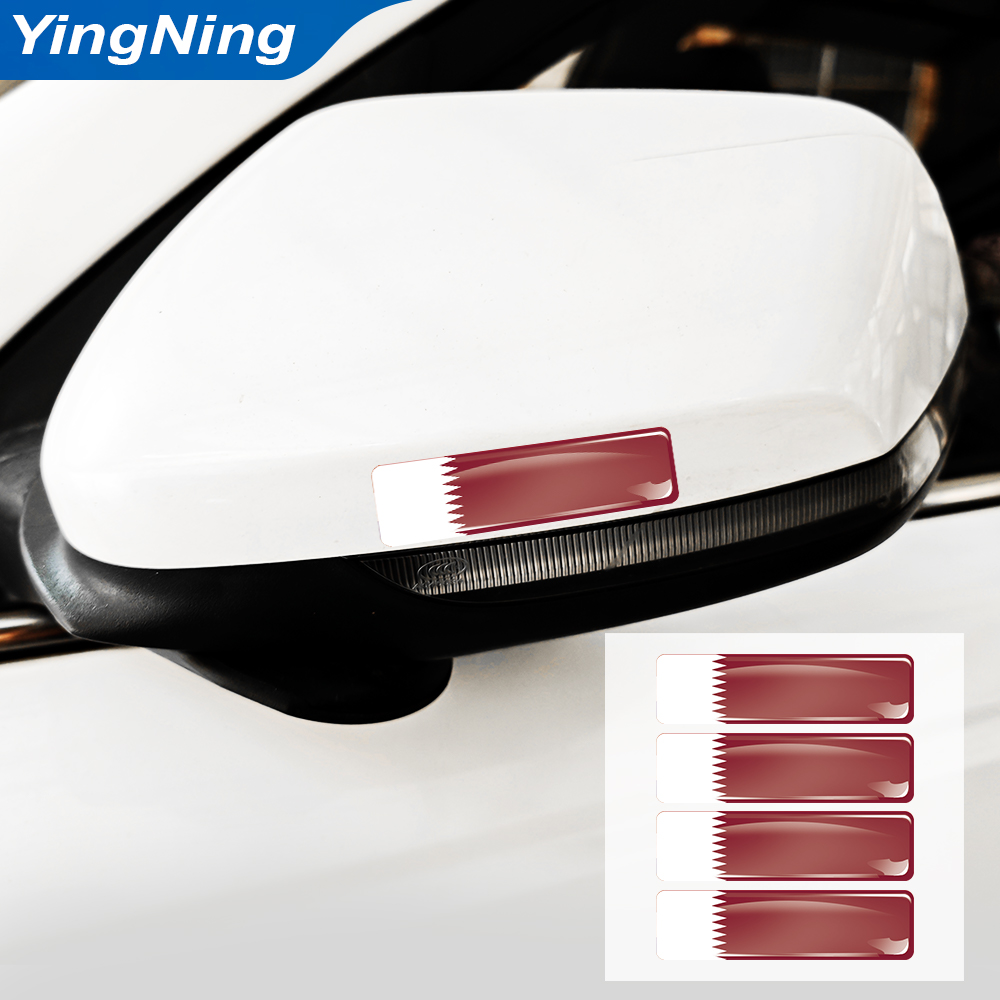 4PCS Qatar Flag Sticker Vinyl  - Qatar Car Accessories recensie en prijs