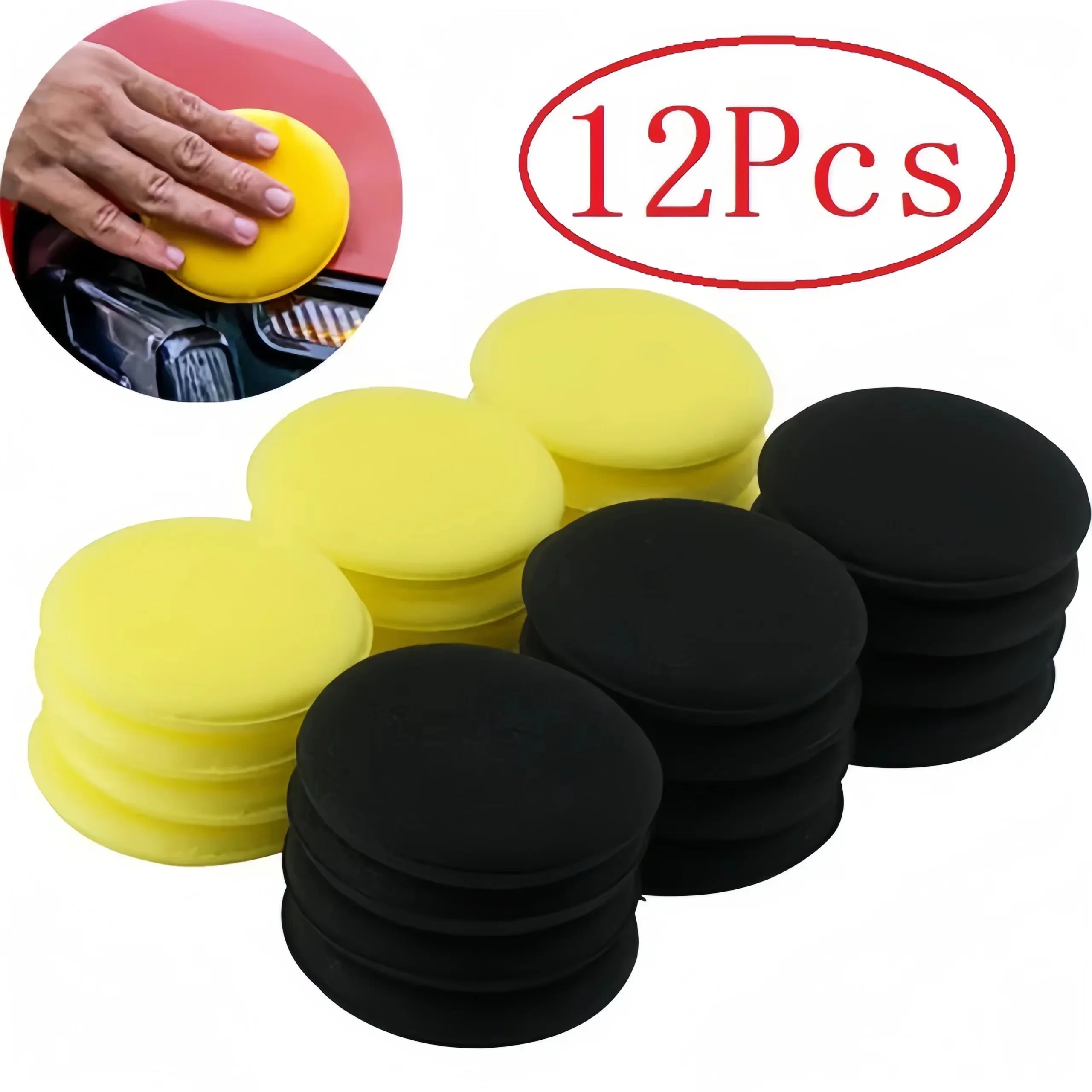 12Pcs Round Car Waxing Polish  - Car Wax Polishing Pad recensie en prijs