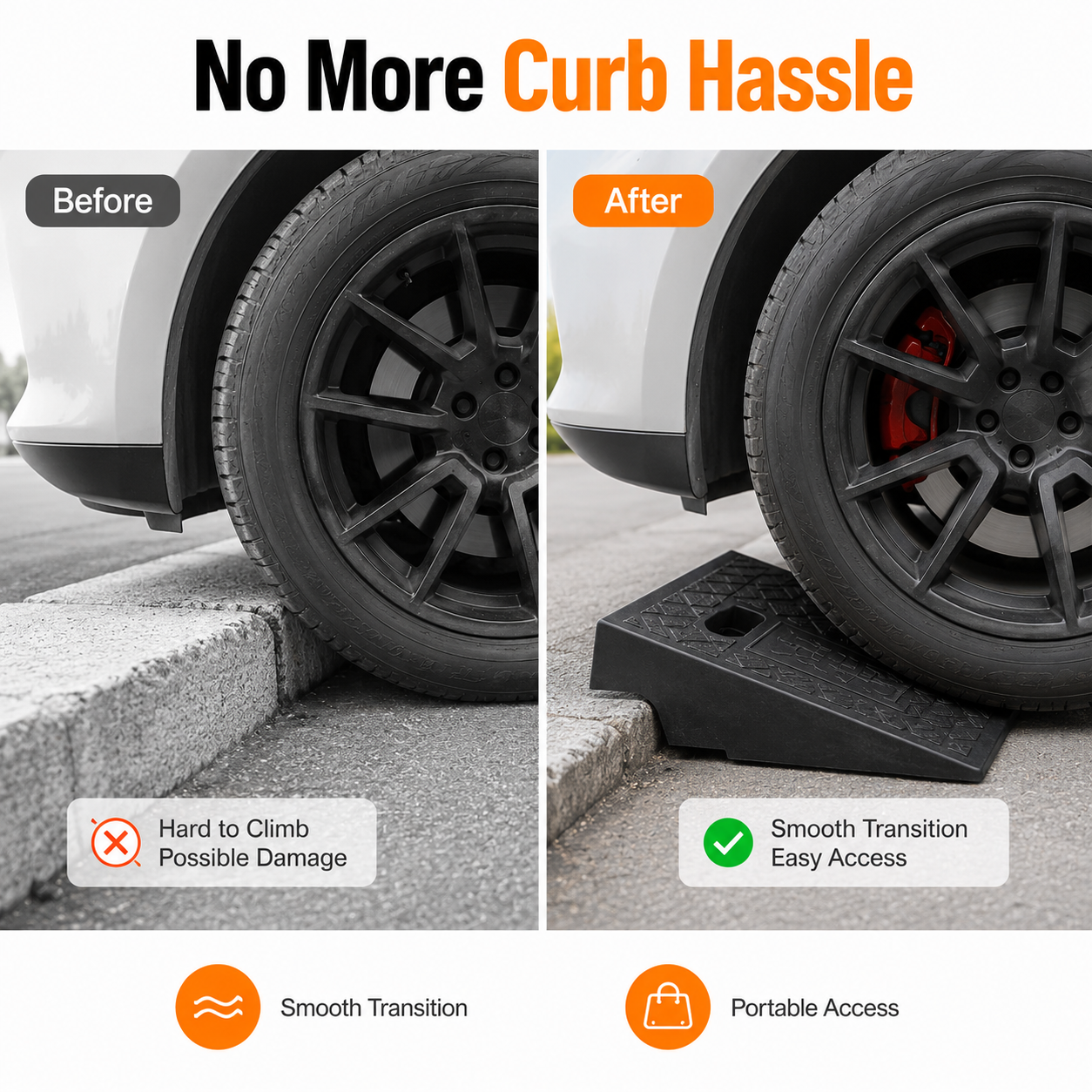 3-10cm Portable Curb Ramp Heav - Car Accessories For Elderly recensie en prijs