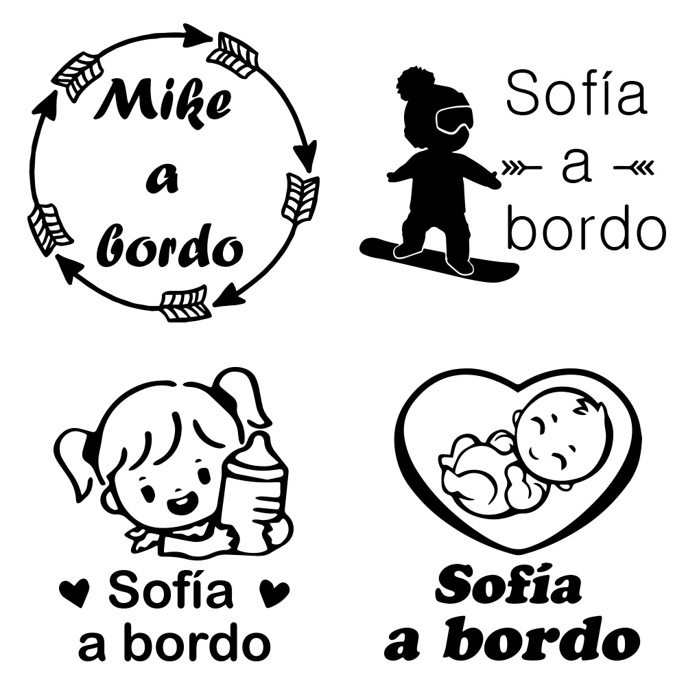 1pc Vinyl baby a bordo colorfu - Car Accessories Gifts recensie en prijs