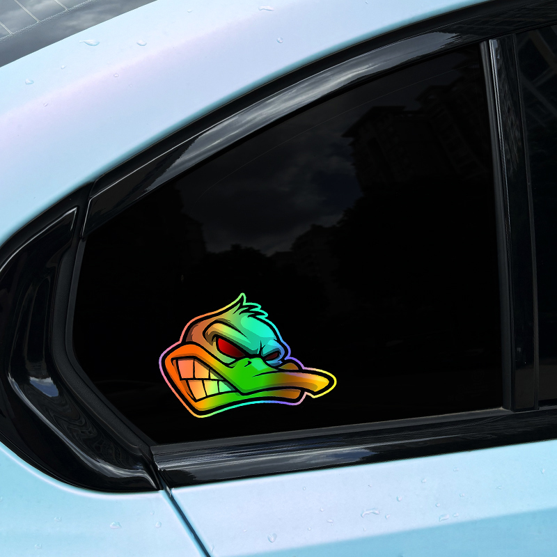 1PC Funny Cartoon Angry Duck H - Car Accessories Quotes recensie en prijs