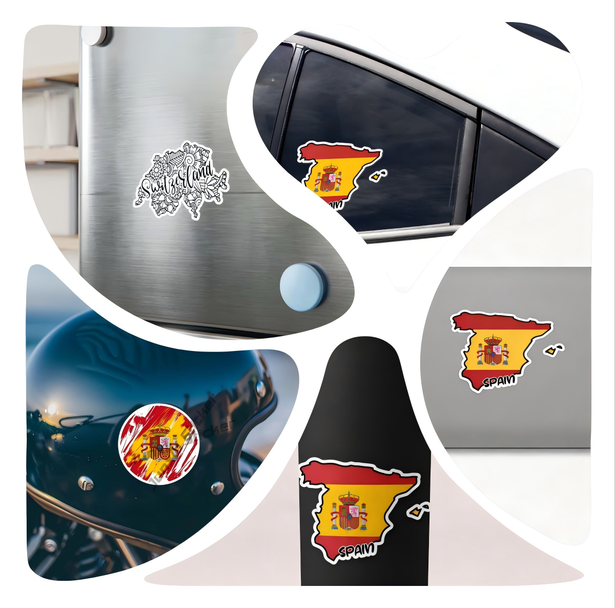Qatar Seal Sticker Round Flag  - Qatar Car Accessories recensie en prijs