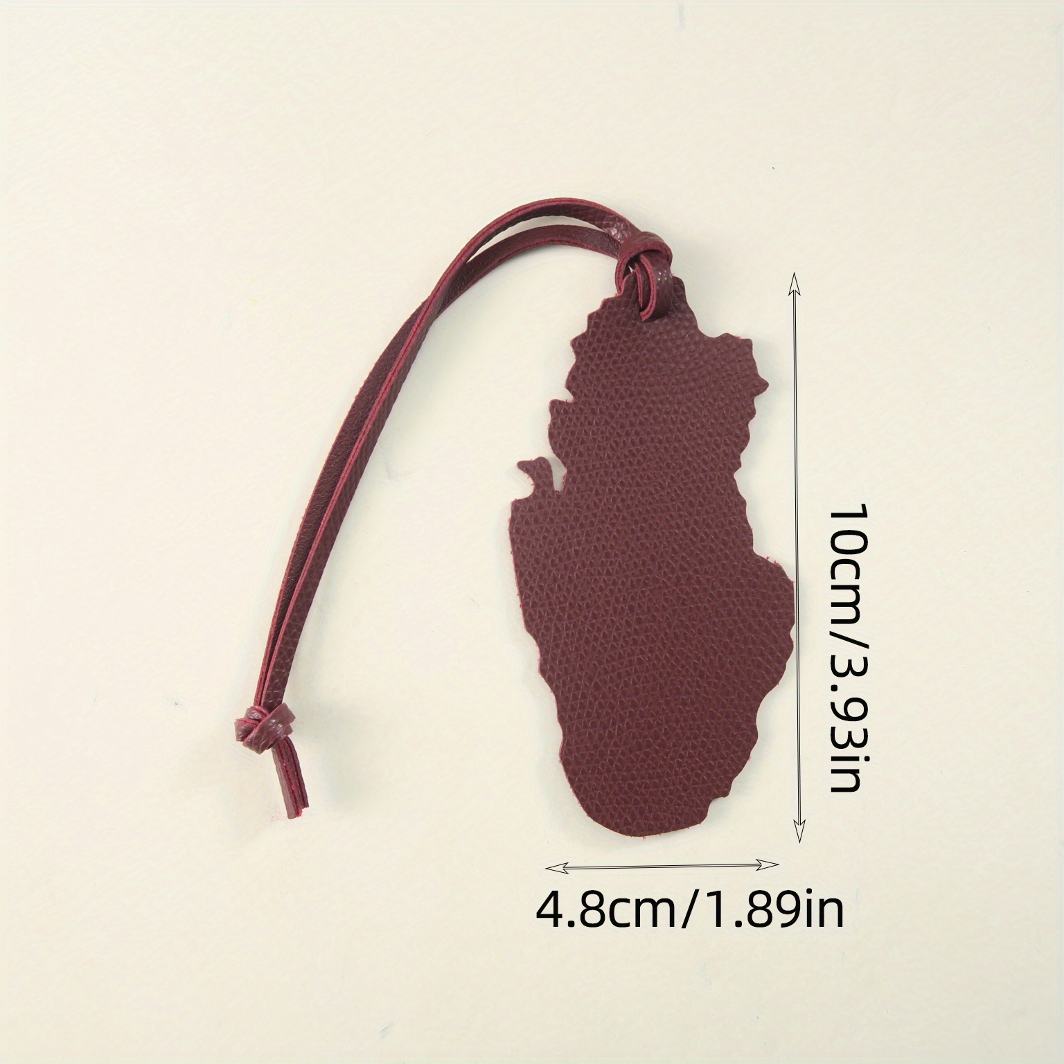 Qatar Map PU Leather Charm - E - Qatar Car Accessories recensie en prijs