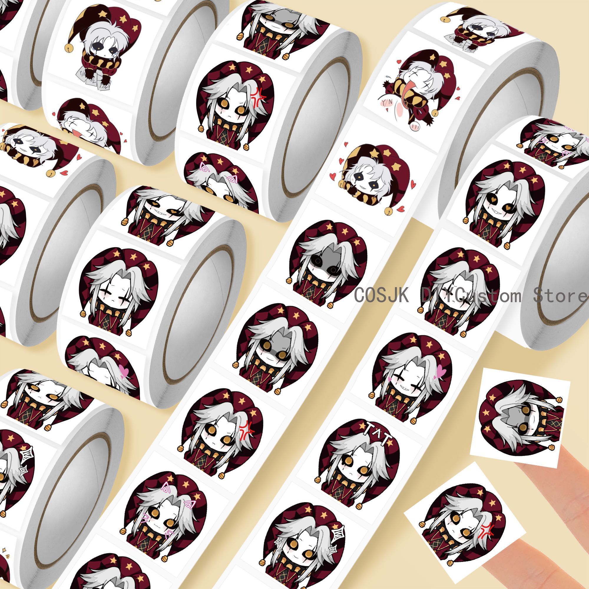 500Pc/Roll Anime Pierrot The F - Car Accessories Gifts recensie en prijs