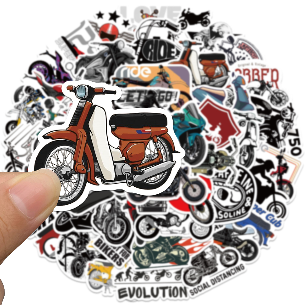 50pcs Retro Motorcycle Sticker - Car Accessories Quotes recensie en prijs