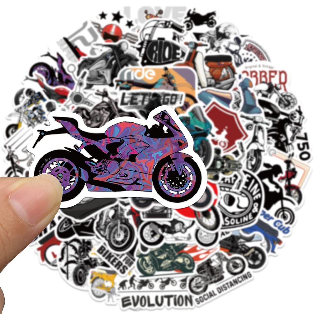 50pcs Retro Motorcycle Sticker - Car Accessories Quotes recensie en prijs