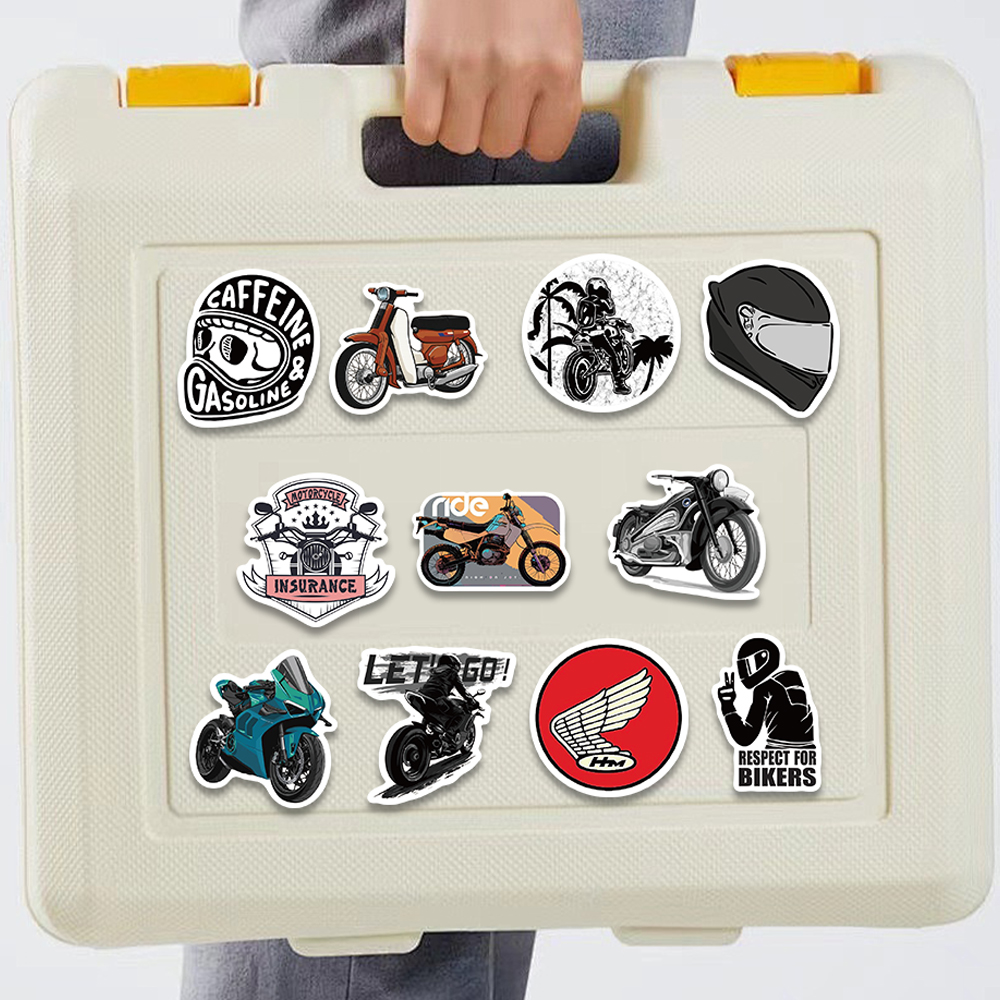 50pcs Retro Motorcycle Sticker - Car Accessories Quotes recensie en prijs