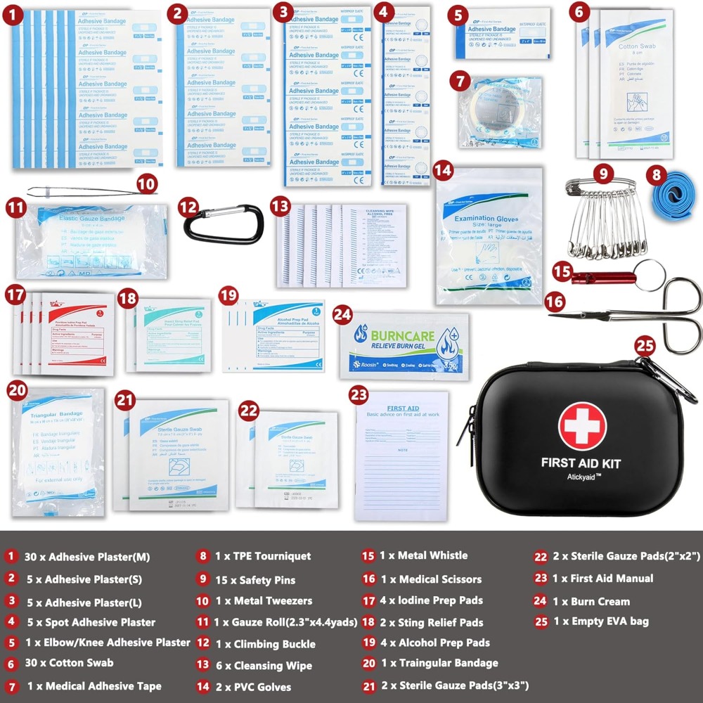 120-Piece Mini First Aid Kit,  - Car Accessories For Elderly recensie en prijs