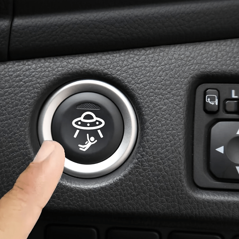 Universal 2Pcs UFO Blank Butto - Car Accessories Quotes recensie en prijs