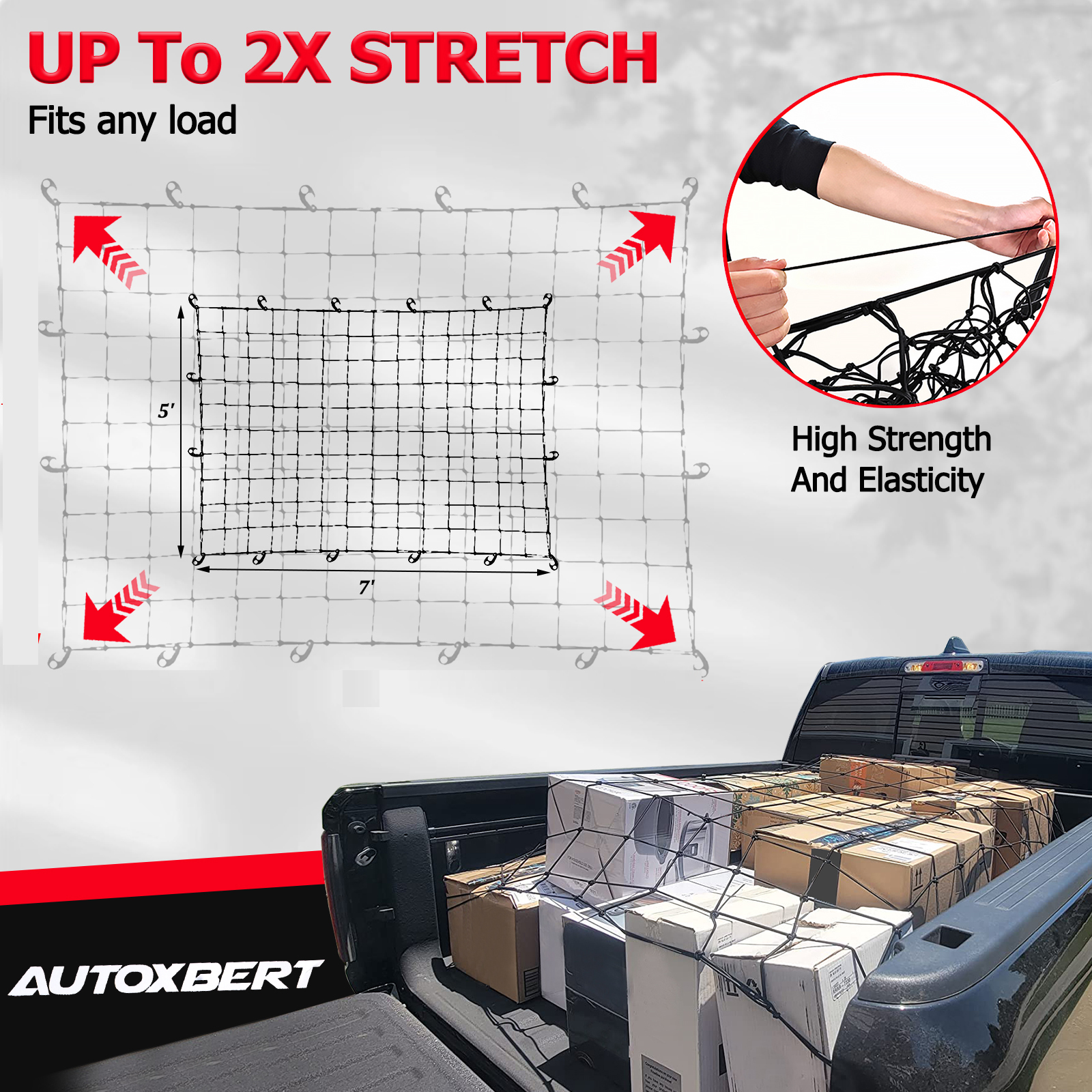 Heavy Duty Cargo Net Luggage W - Car Accessories For Elderly recensie en prijs