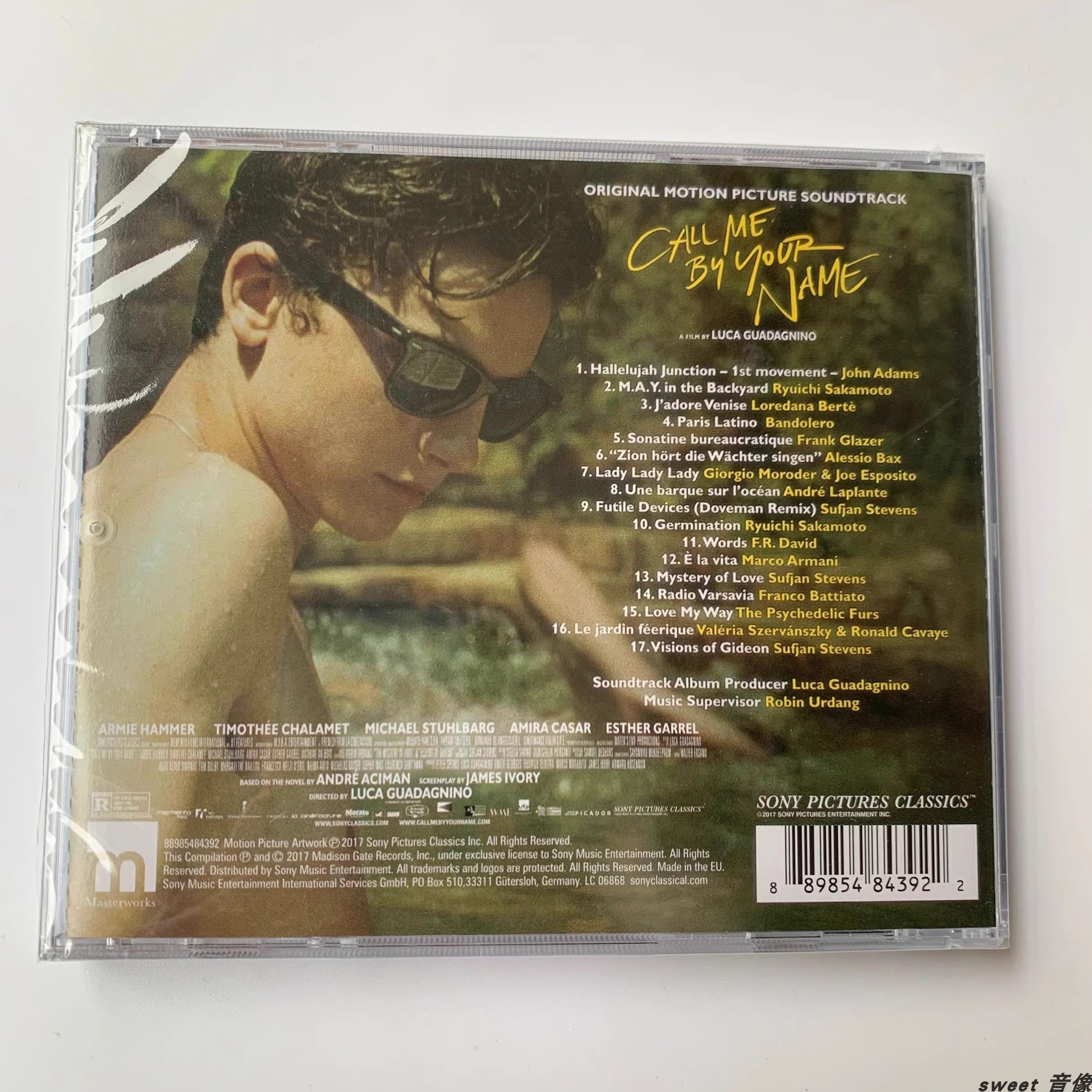 Call Me by Your Name Album Mus - Car Accessories Name recensie en prijs
