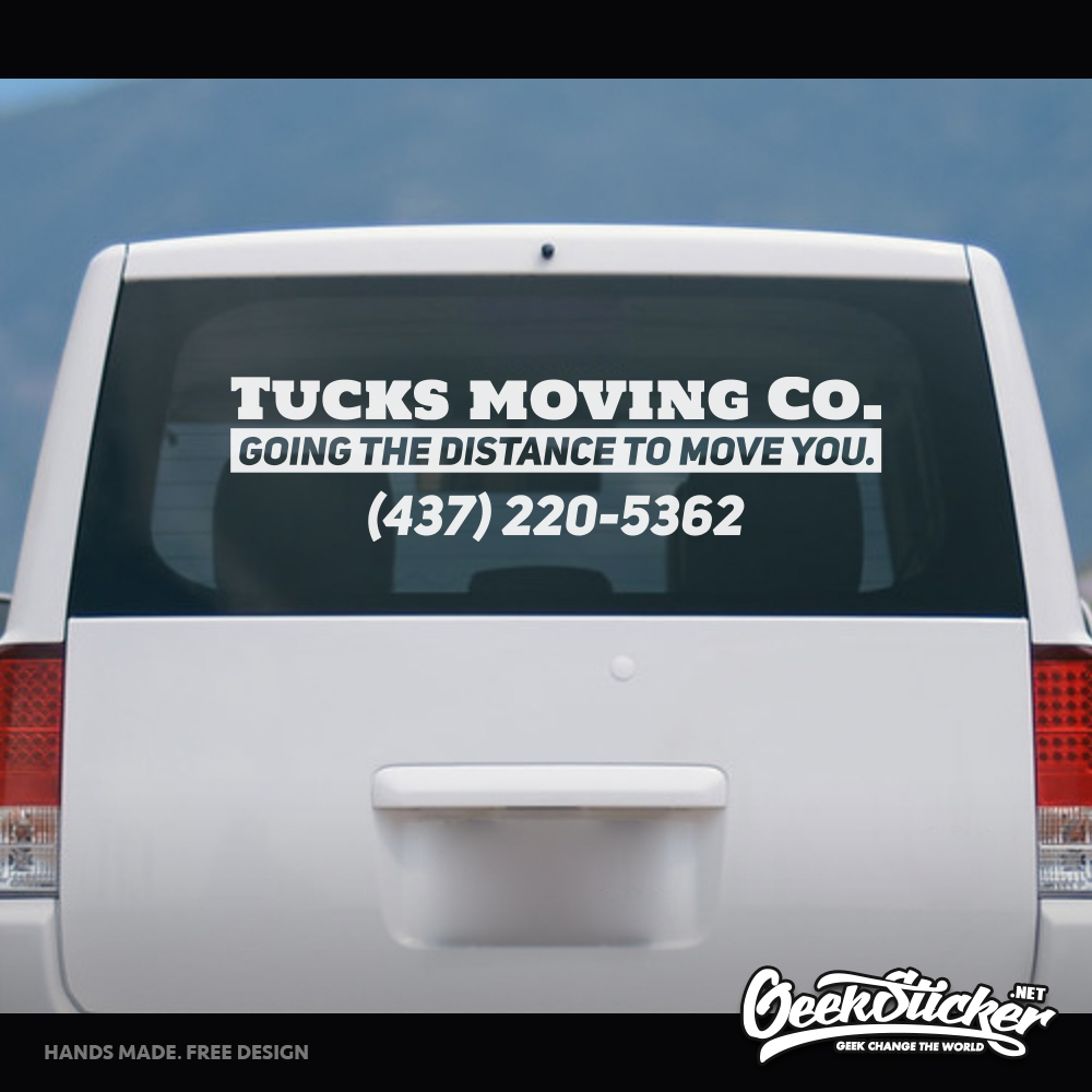 Custom Bussiness Name Sticker  - Car Accessories Name recensie en prijs
