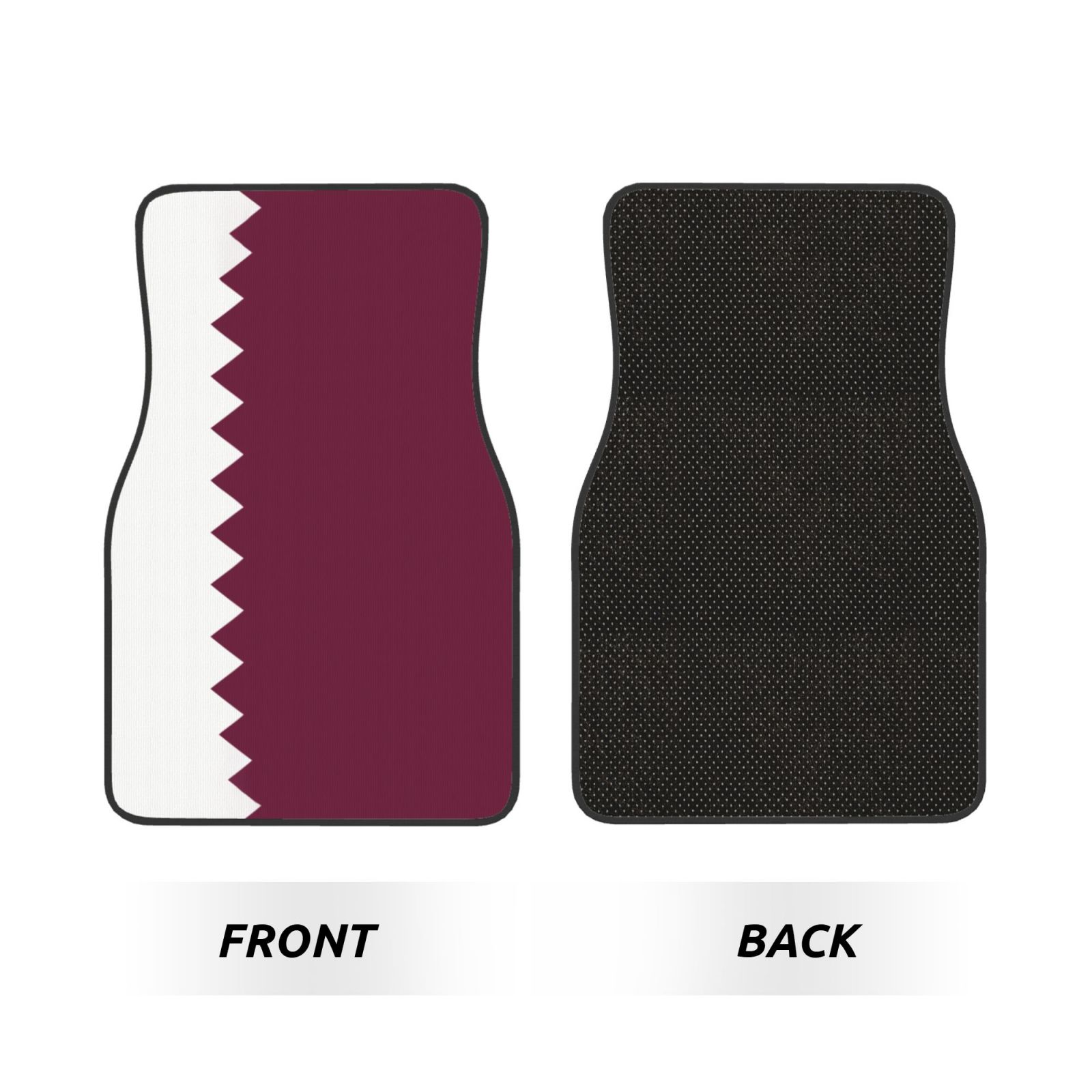 Flag of Qatar Pattern Car Floo - Qatar Car Accessories recensie en prijs