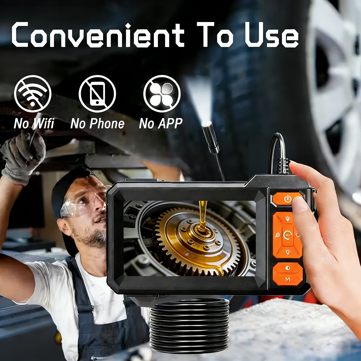 Endoscope Camera 1080P 8mm Sin - Car Accessories Mirror Hanging recensie en prijs